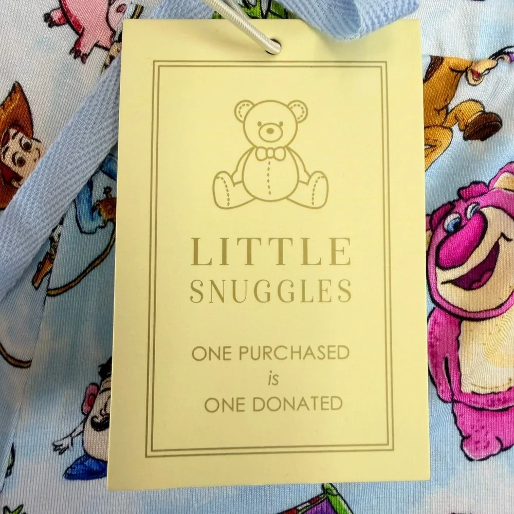Little Snuggles Toy Story Pajama Pants Women XL Blue Bamboo Jogger Lounge Disney